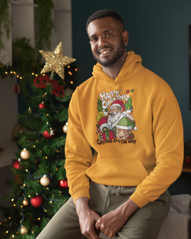 Smoking Santa Hoodie - BestyWorks