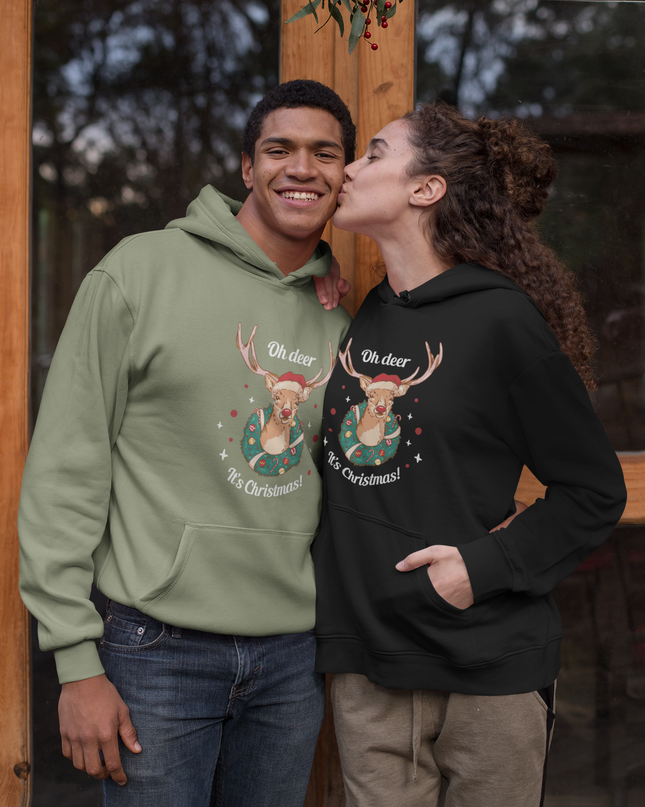 Christmas Deer Unisex Hoodie - BestyWorks