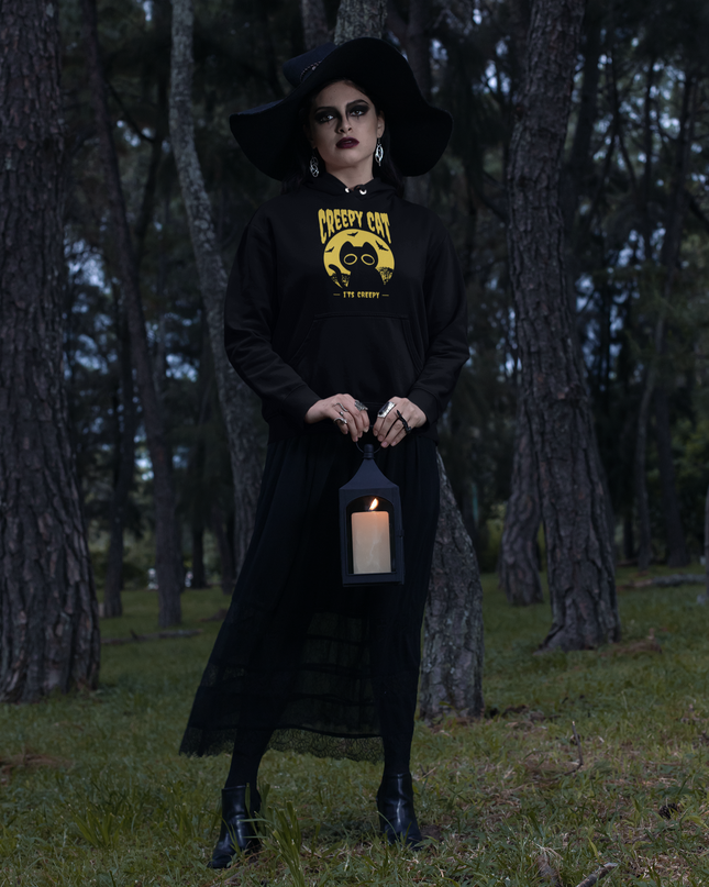 Creepy Cat Halloween Hoodie - BestyWorks