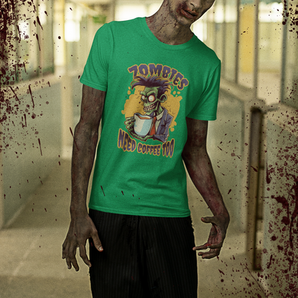 Zombies Need Coffee T-Shirt - BestyWorks
