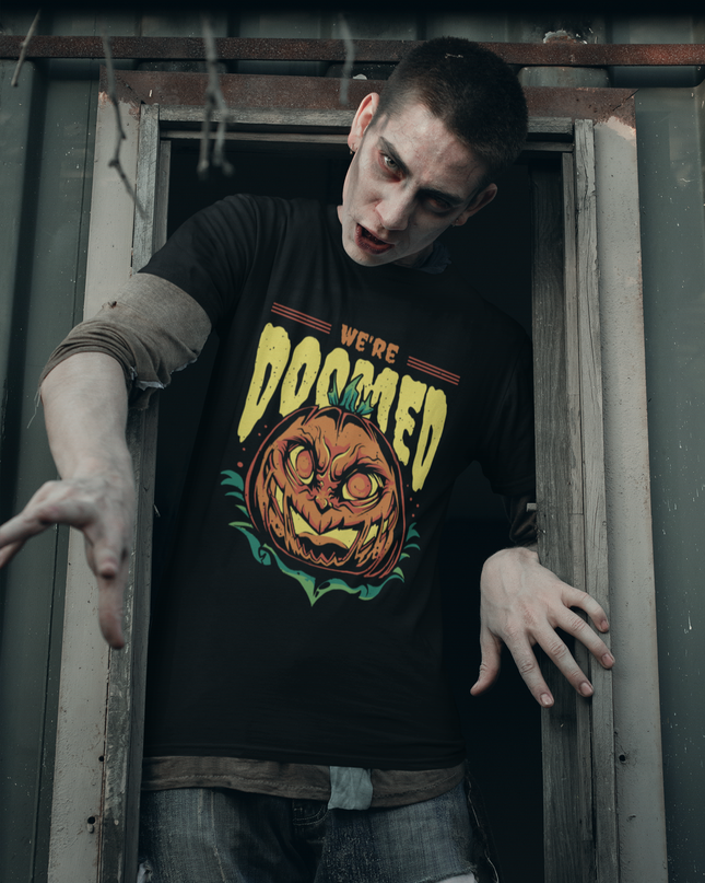 Halloween Pumpkin Doomed T-Shirt - BestyWorks